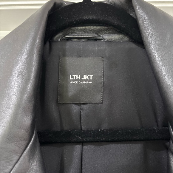 LTH JKT Women’s Kas Black Leather Biker Moto Jacket Size L - Picture 2 of 4